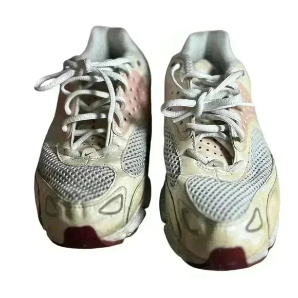 Nike Shox Women’s Size 9 Maroon Peach Beige Running Shoes - Picture 2 of 10